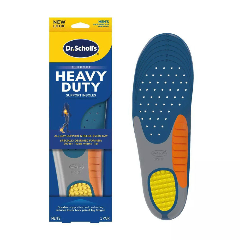 Dr Scholls Heavy Duty Support Insoles For Men, Size 8-14, 1 pair